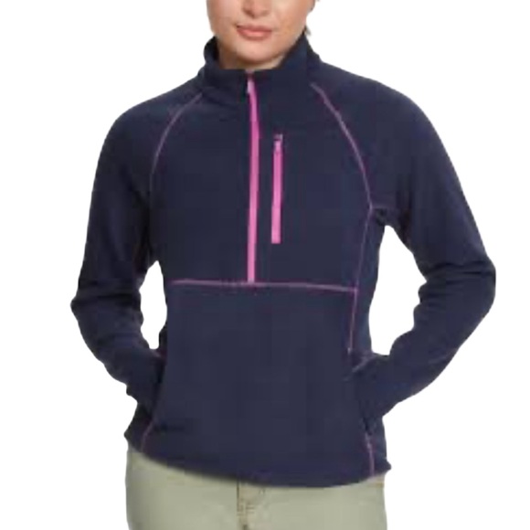 Bass Outdoor Women's Half-zip Long-Sleeve Fleece NWT